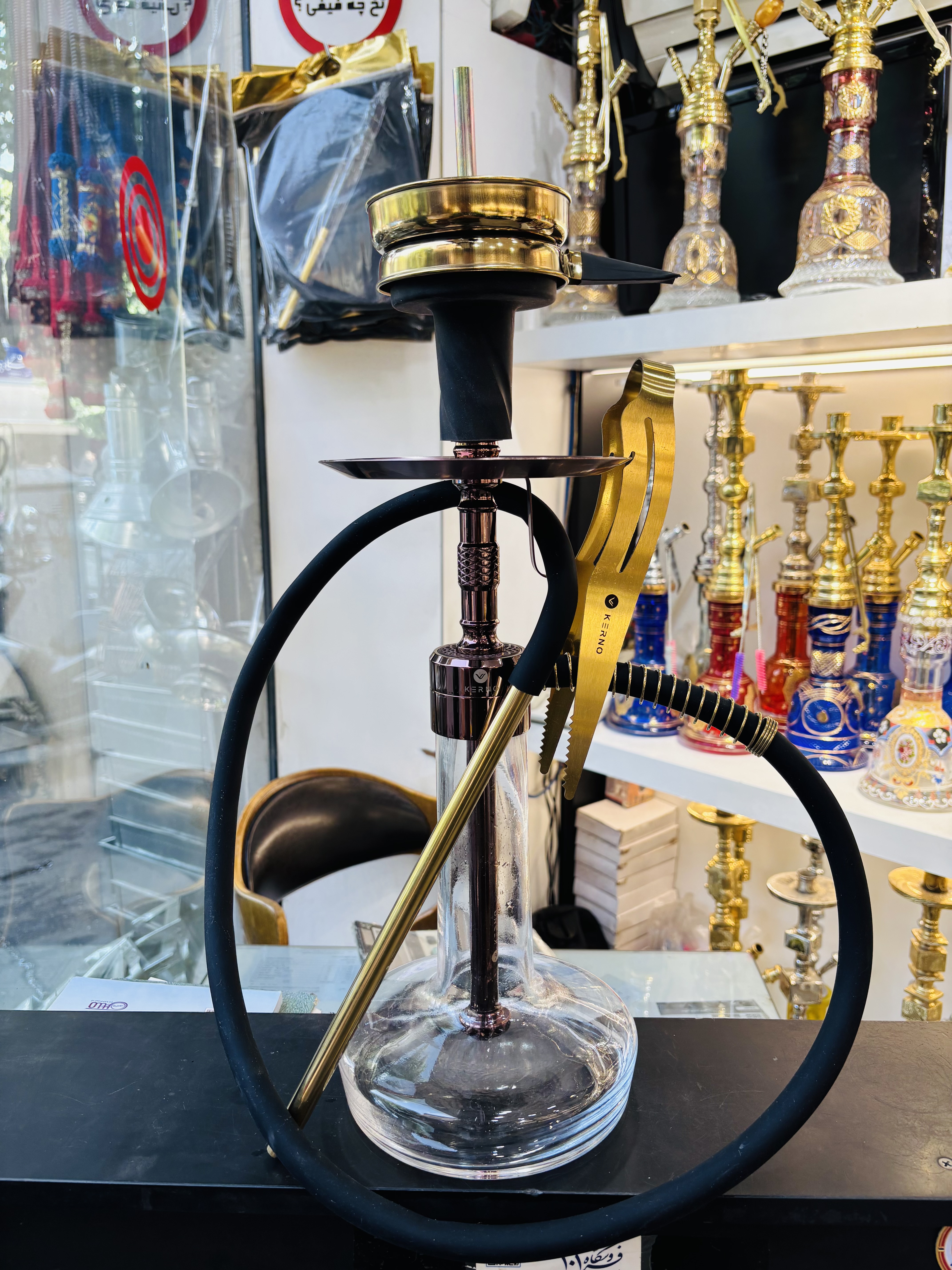کرنو مدیوم مدل بوگاتی رنگ رزگلد شیشه شفاف پک کامل(اورجینال)