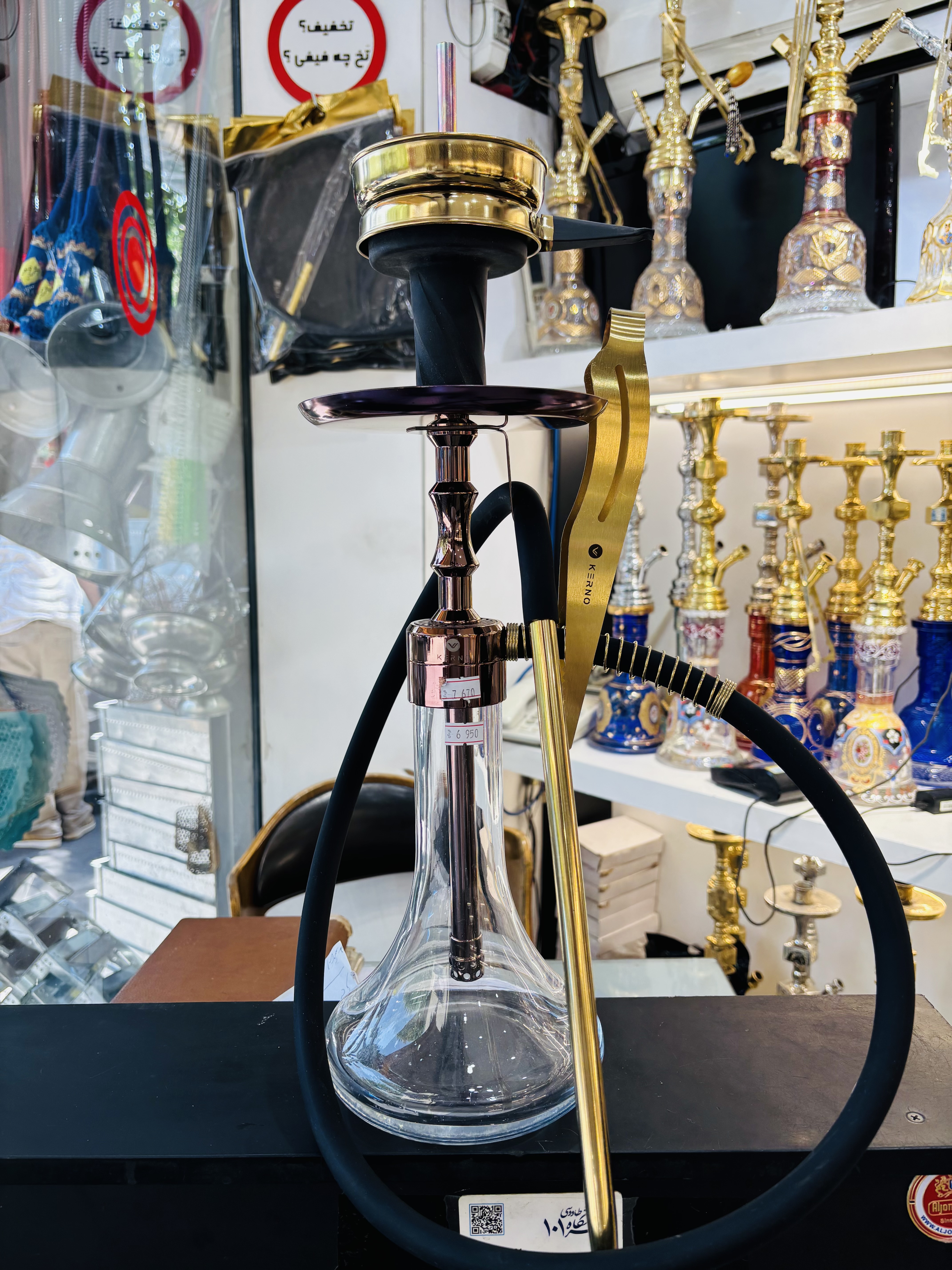 کرنو سایز مدیوم رنگ رزگلد شیشه شفاف(اورجینال)پک کامل