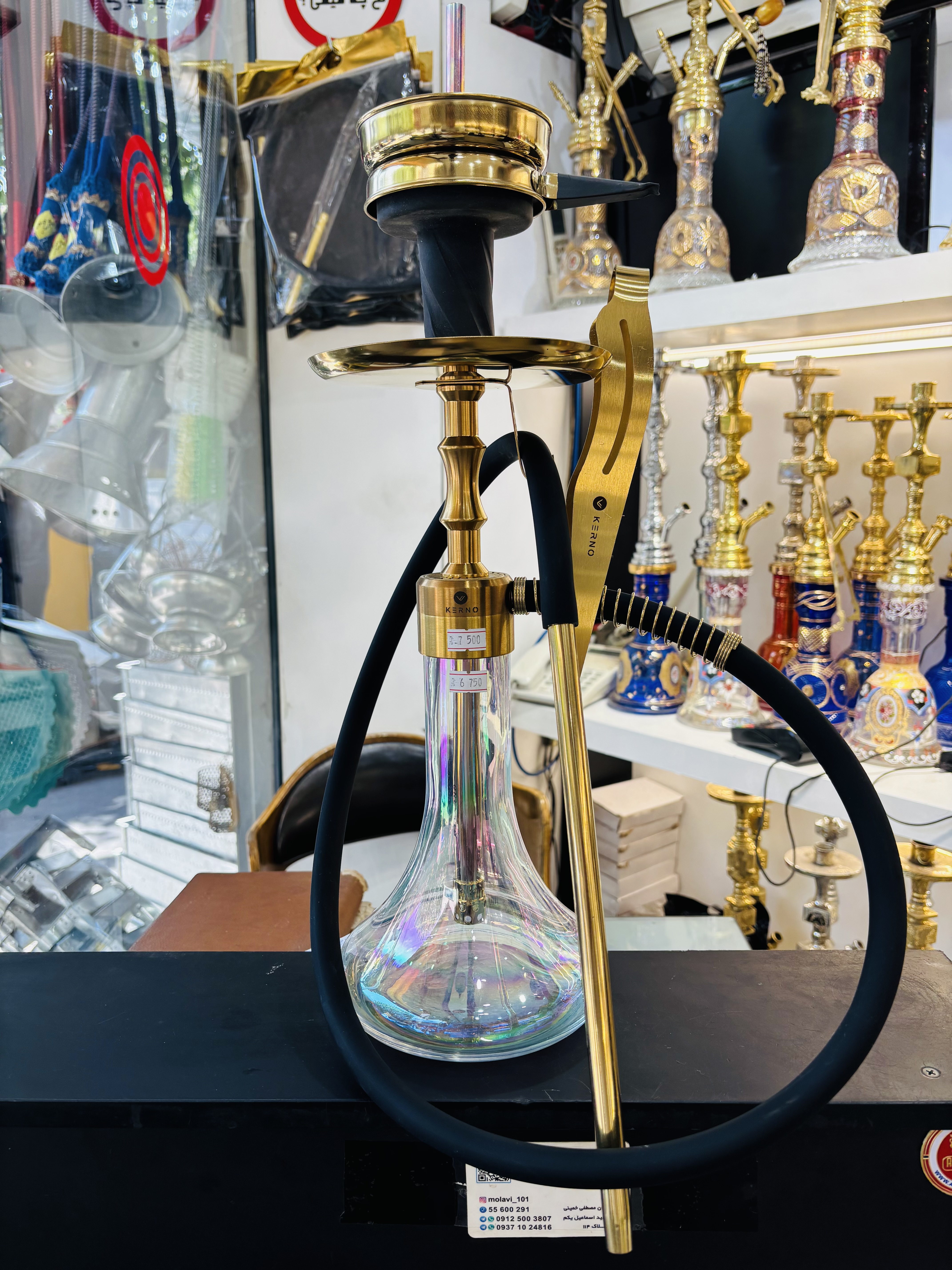 کرنو سایز مدیوم مدل دراگون رنگ طلایی مات شیشه ۷رنگ(اورجینال)پک کامل